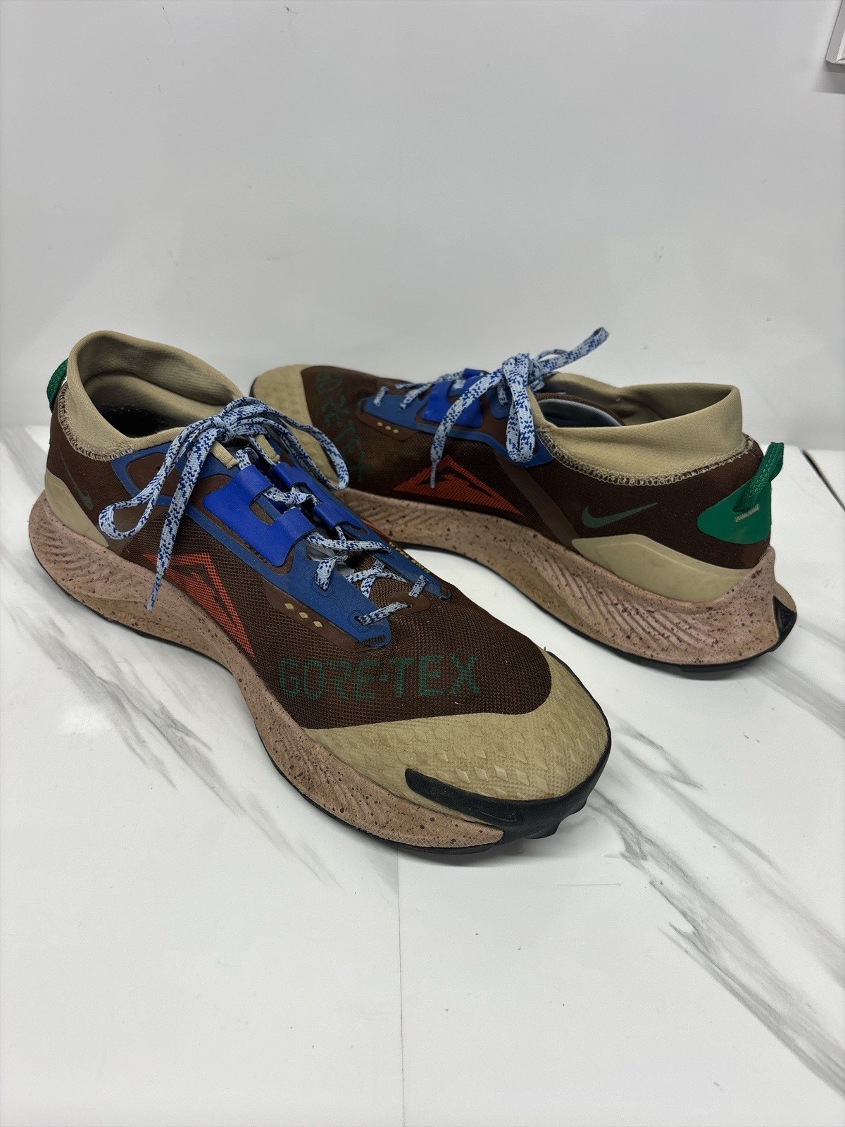 Nike Pegasus Trail 3 GORE-TEX Men 15 Cacao Wow Hyper Royal DR0137-200 Shoes GTX
