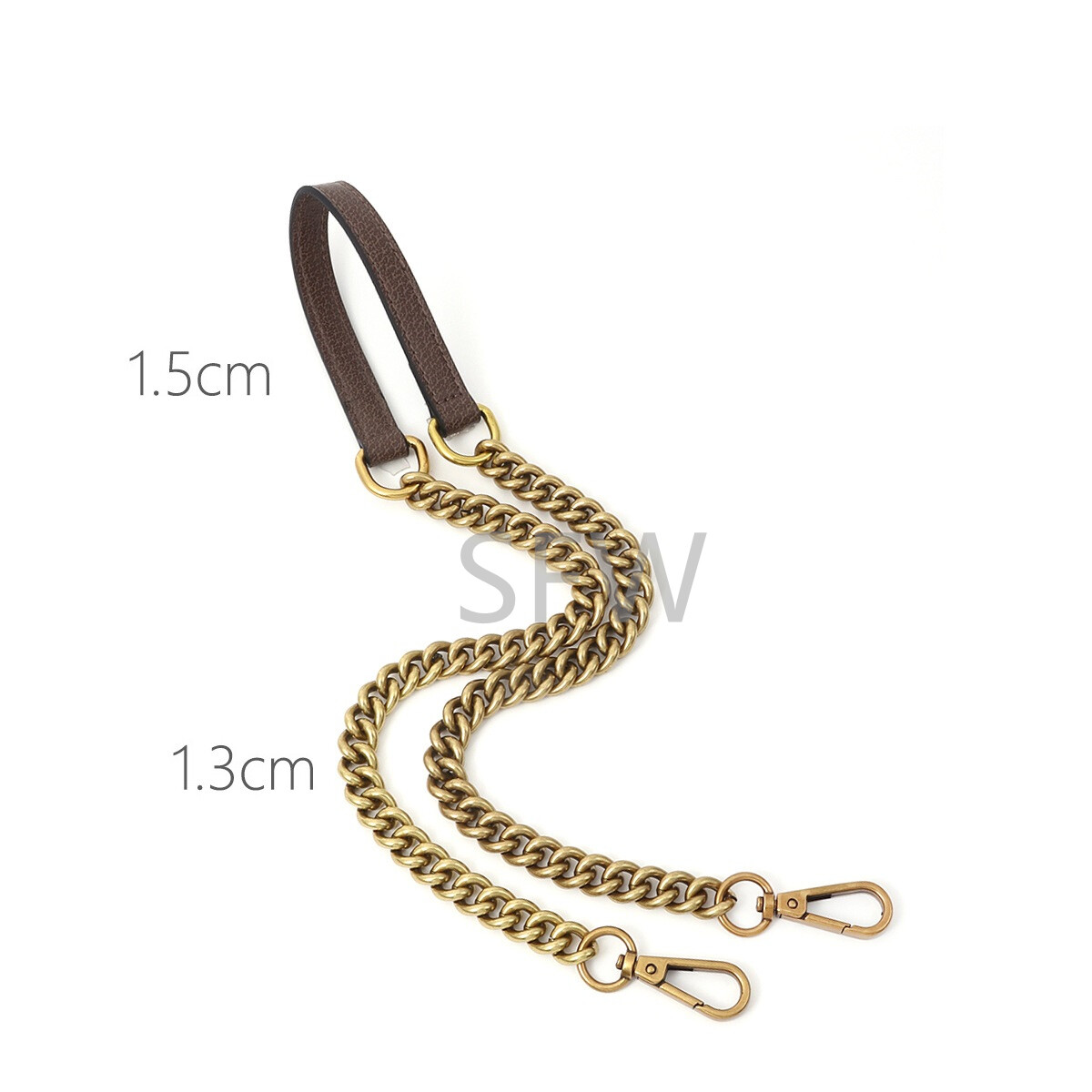 60-120cm Leather + Metal Replacement Crossbody Shoulder Strap For Gucci Ophidi