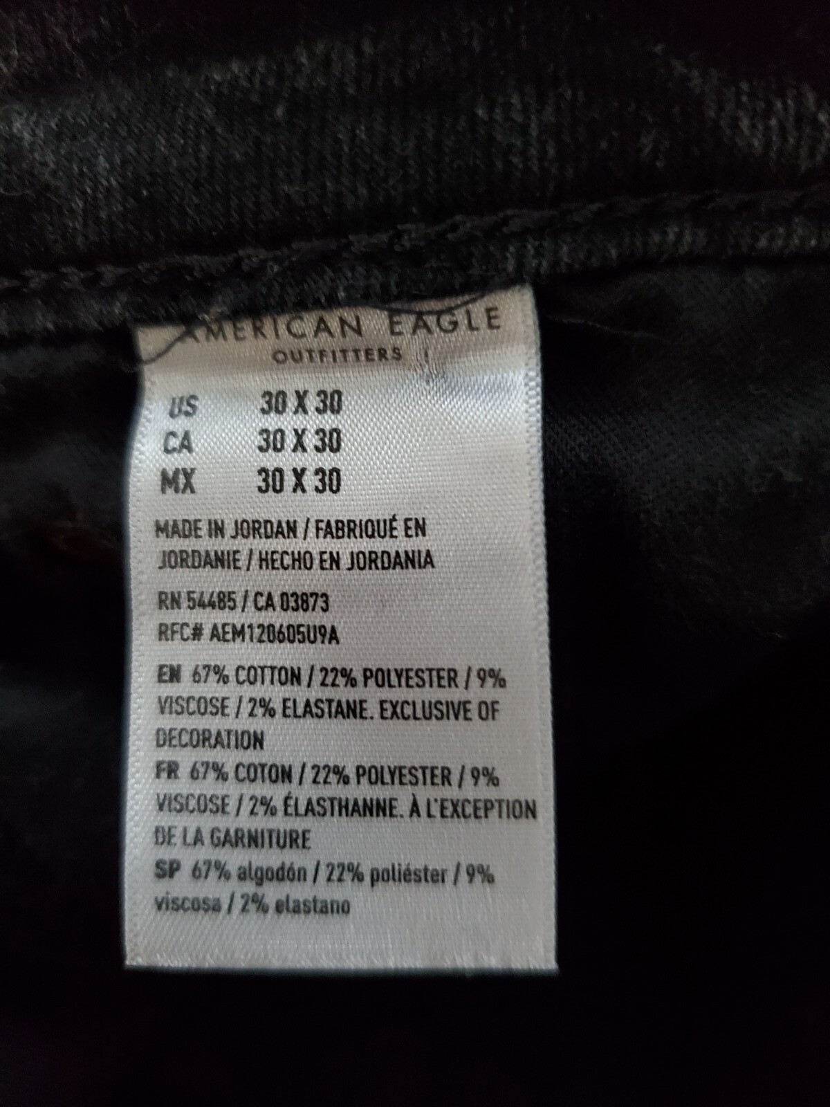 American Eagle Next Level Flex SLIM STRETCH Jeans 30 x 30 FACTORY DISTRESSED