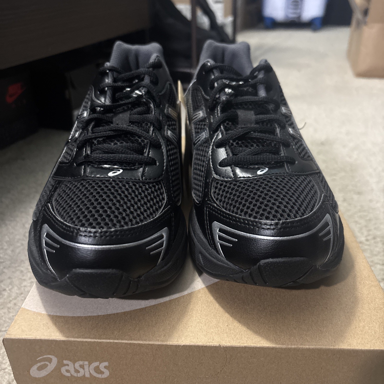 Asics Gel-1130 Black/Pure Silver Size 9.5