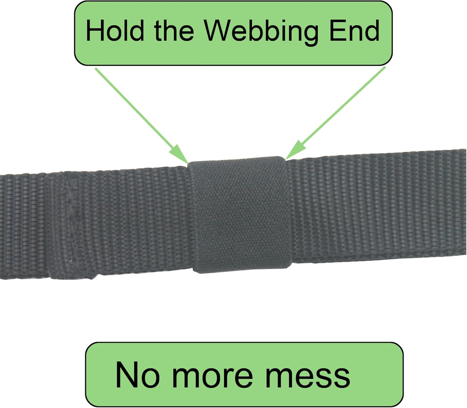 Tactical Elastic Web Belt Loop Keeper (Black) 10/PK for 1” Wide Belt