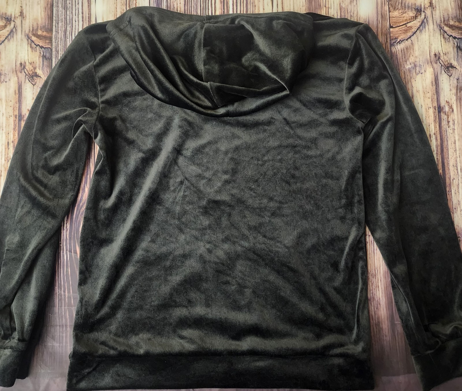 ARSHINER Hoodie Womens Small BUTTERY SOFT Black Velour Velvet Dance Ballet NWOT