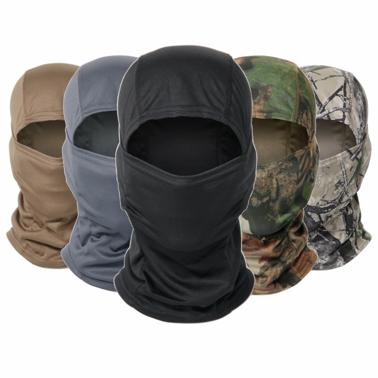 Tactical Camo Hunting Balaclava Neck Gaiter Face Mask Bandana Scarves Headwear