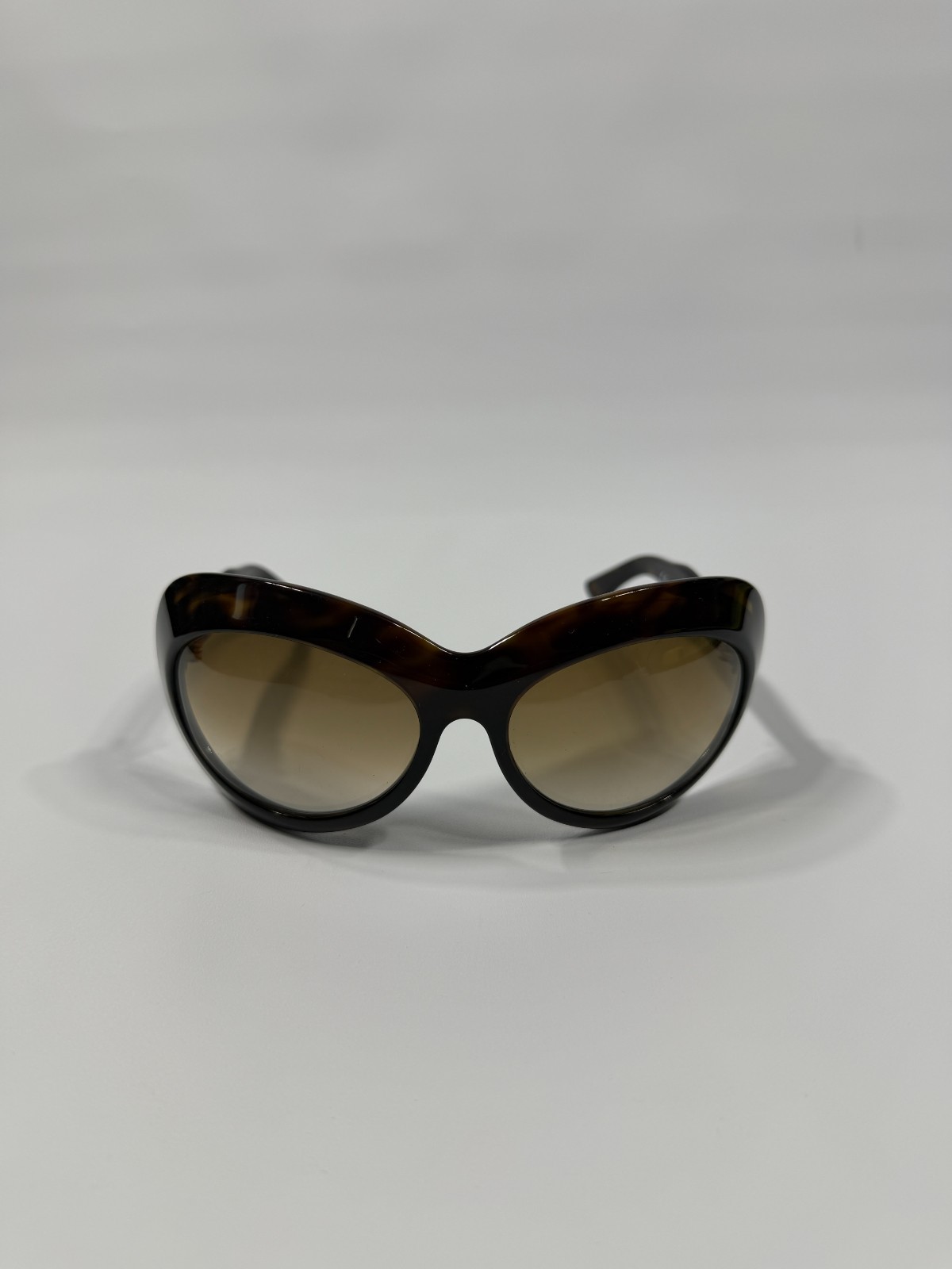 Alexander McQueen AMQ 4082/S Oversized Tortoise Brown Gradient Sunglasses Women