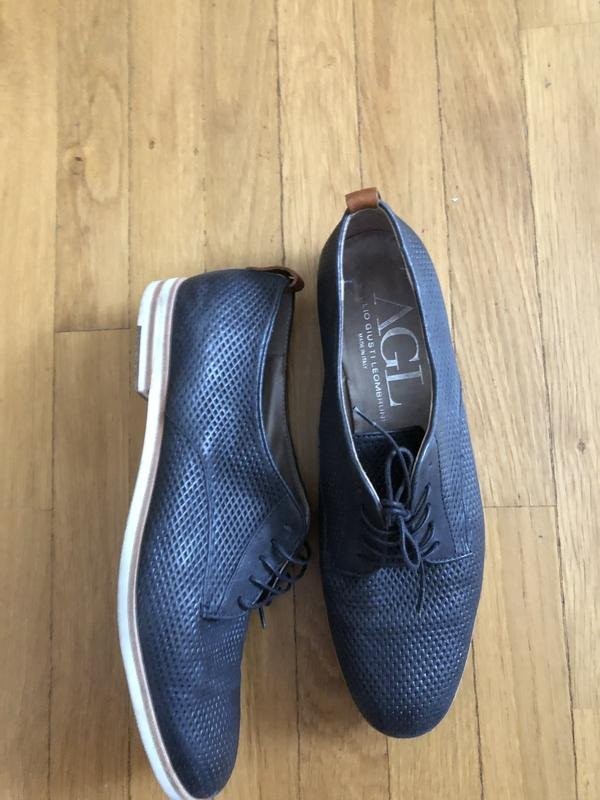 Women AGL Loafers Navy Leather 40