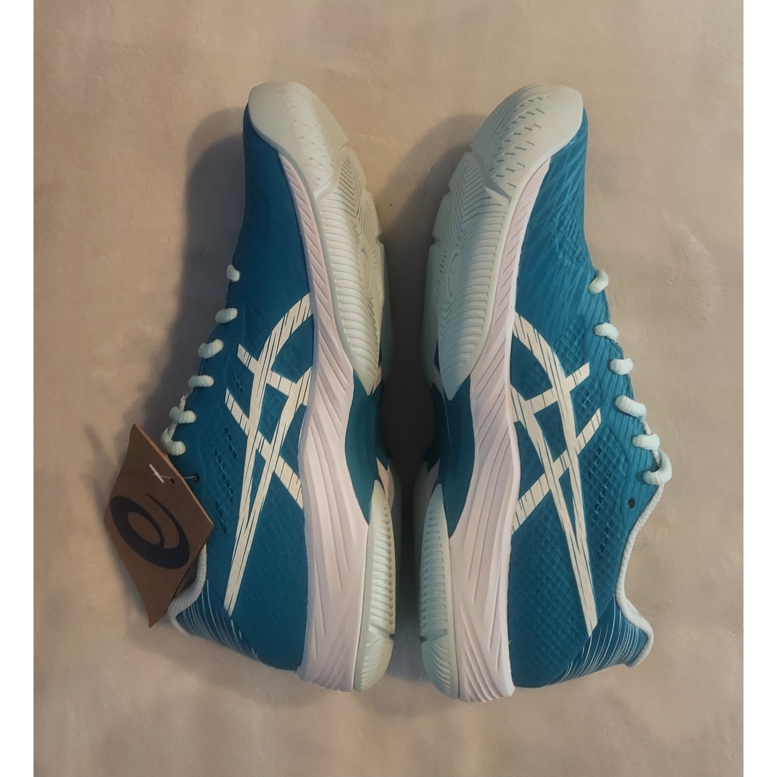 Asics Womens Teal & White Gel Game 9 Sneakers Tennis Shoes Pickleball Size 7 NWT