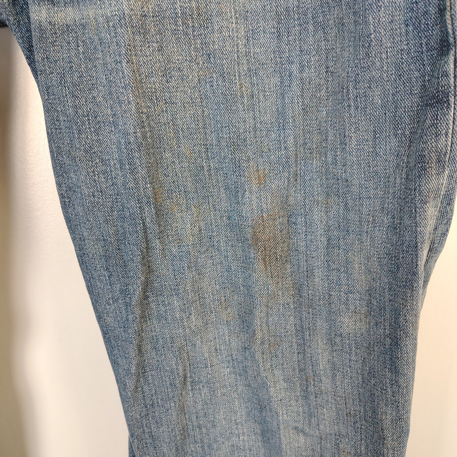 Ariat M2 Legacy Mens Relaxed Boot Cut Jeans 36×36 Blue Denim Stained Workwear