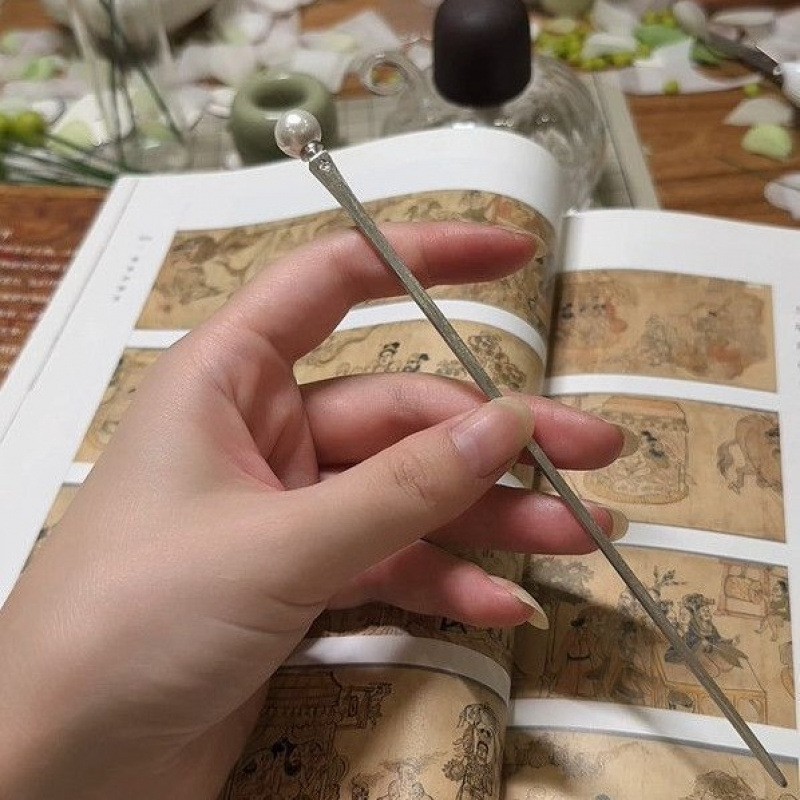 Chinese Hairpin Elegant Bun Pin Traditional Hair Stick Women Hair Accessory