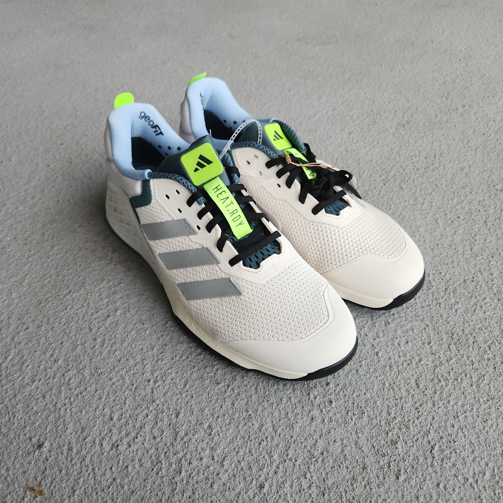 adidas Dropset 3 Training Mens White Sneakers Athletic Shoes JP7239 Size 12 US