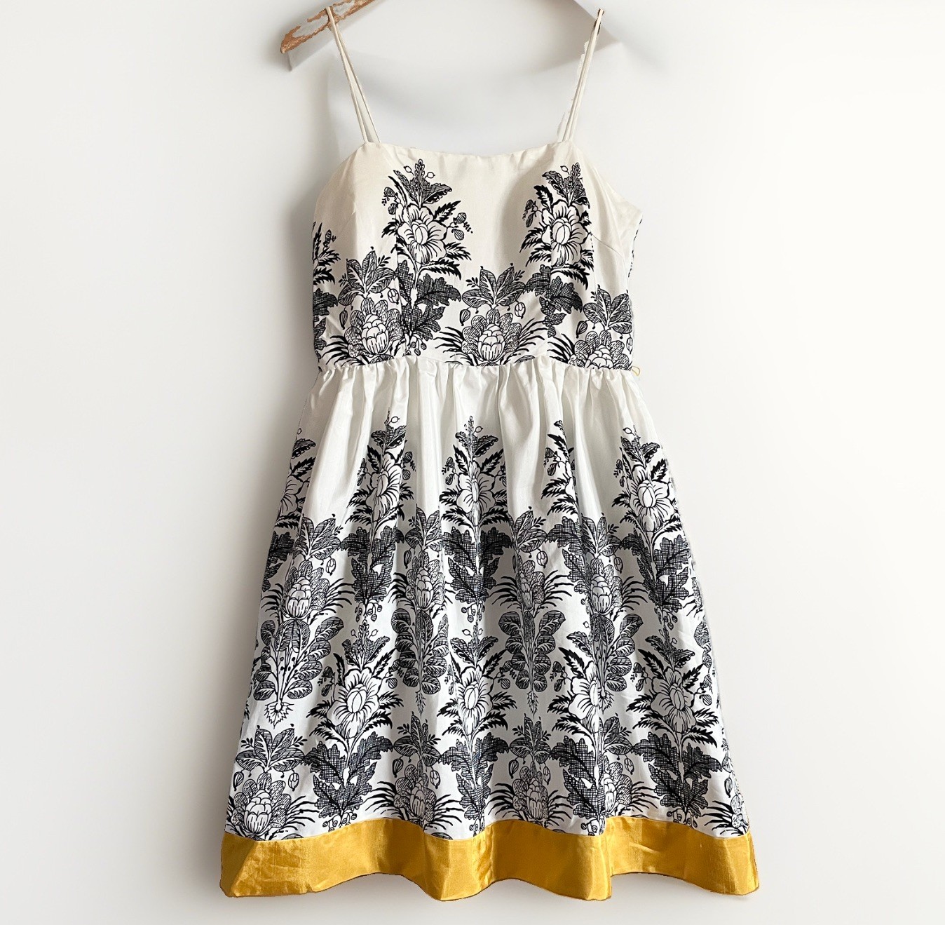 Jessica Howard Damask Fit & Flare Dress 18 Black White Floral Occasion