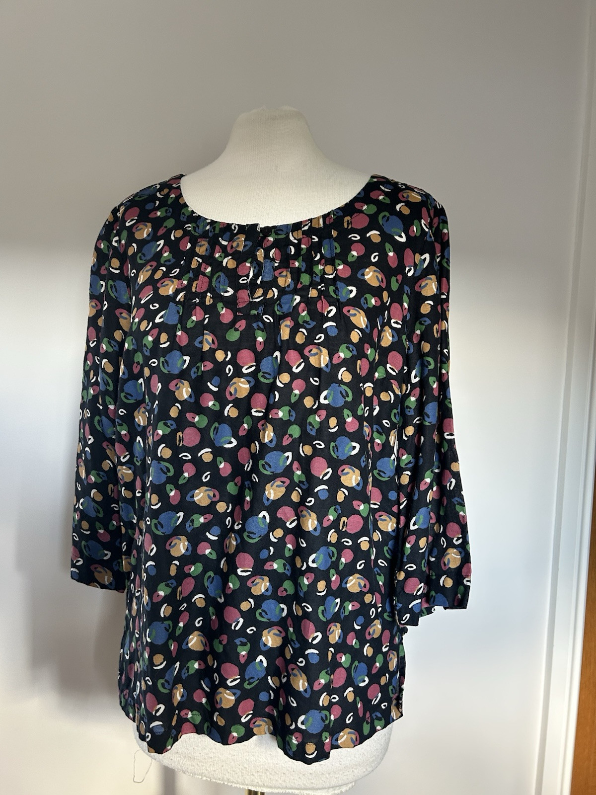 Seasalt Compass Rose Pinch Pleat Front Top Size Uk 10