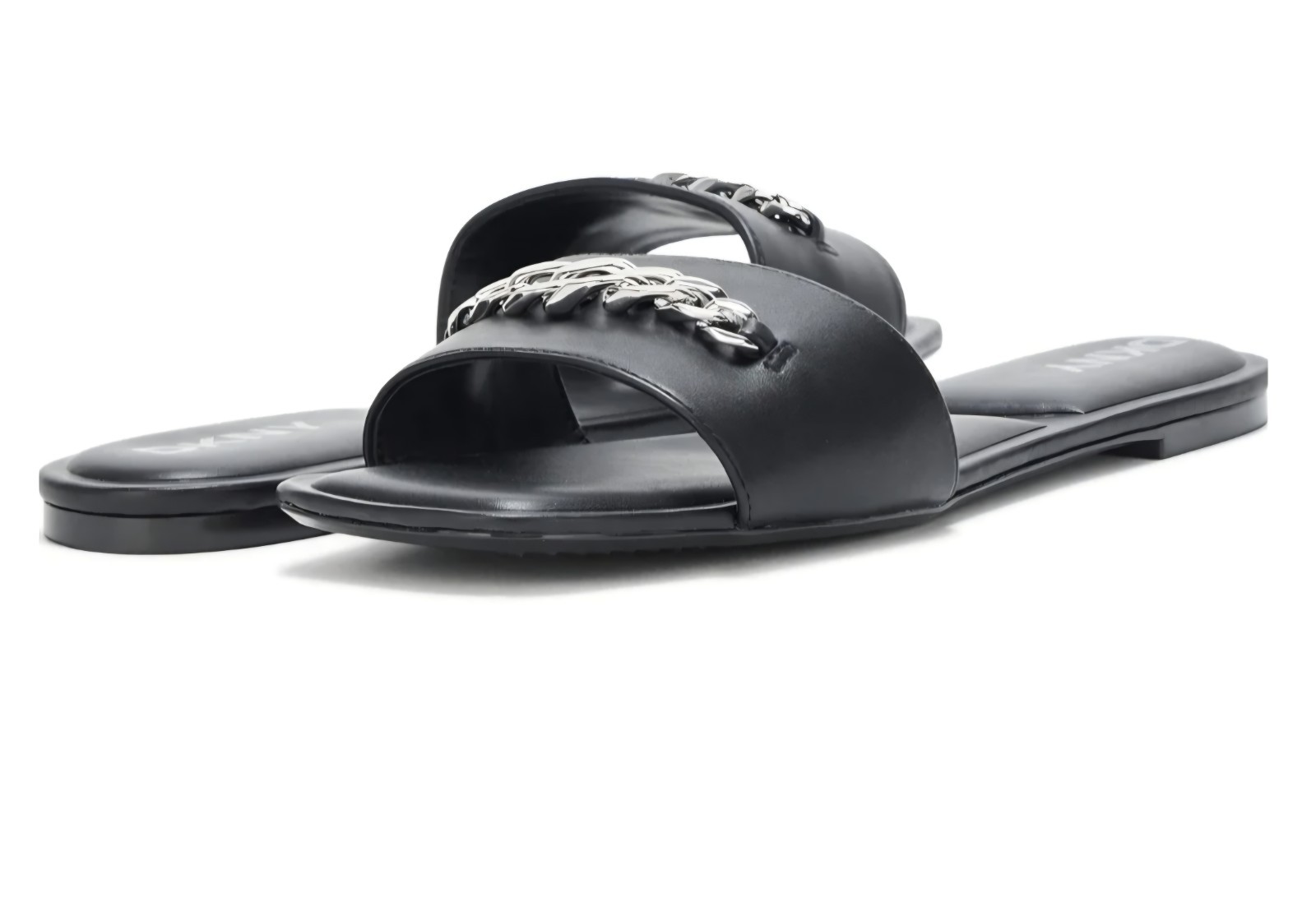 DKNY Women’s Dania Flat Slide Black 8