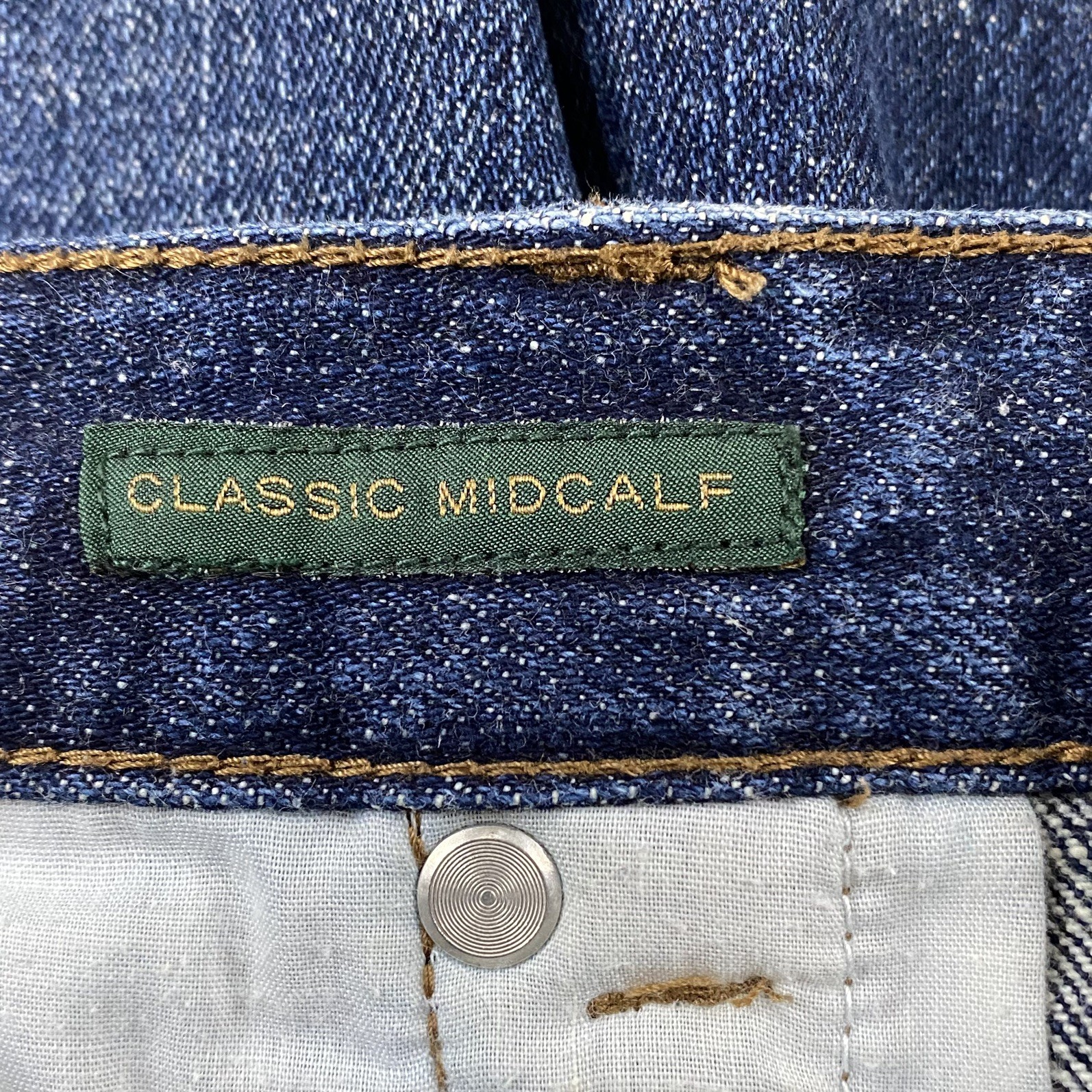 LRL Lauren Jeans Co Womens Classic Midcalf Denim Capri Denim Size 6 Dark Wash