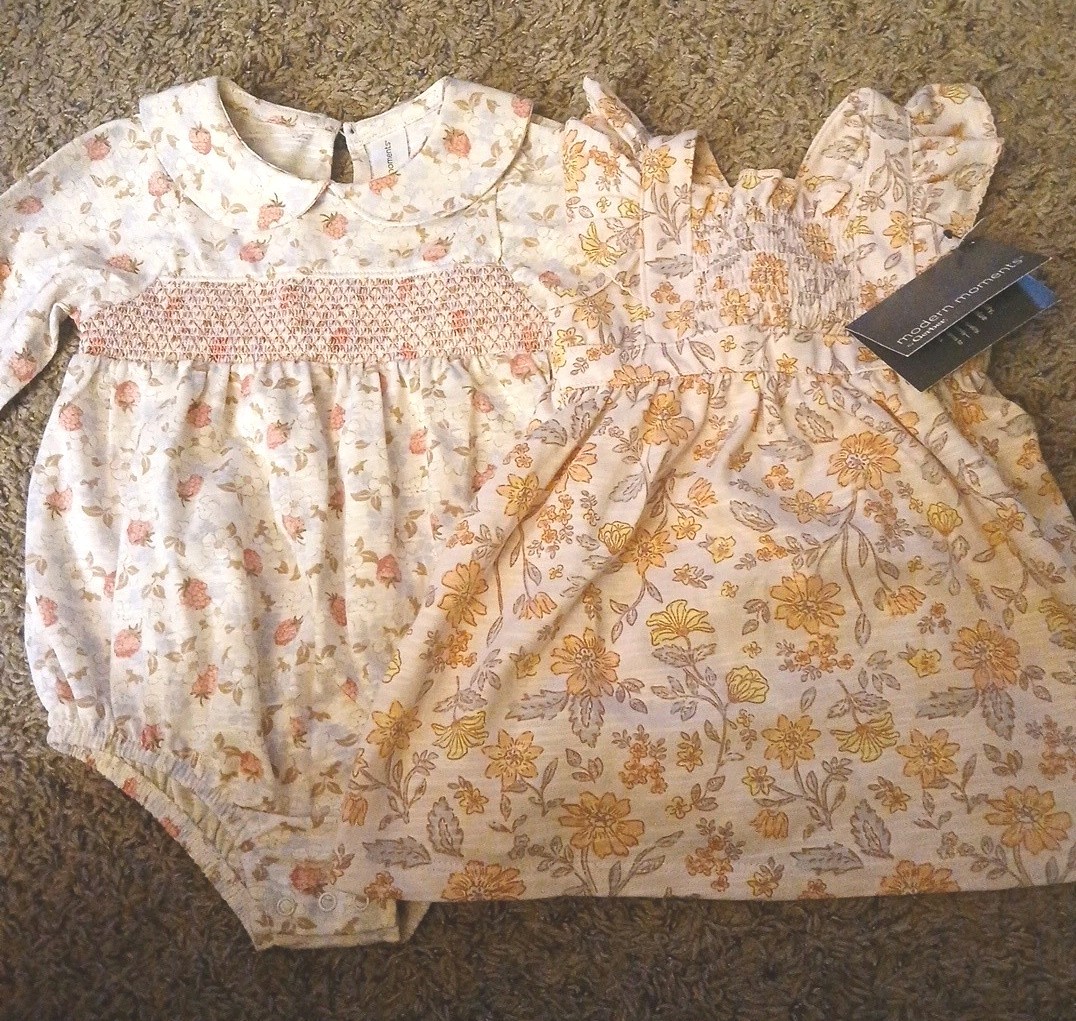 2 Modern Moments Romper Dresses 12 Month