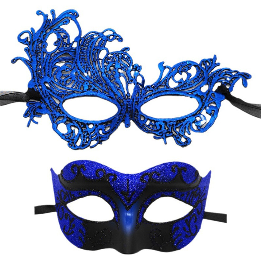 SN-A2-3 Couples Venetian Fairy Pixie Masquerade Halloween Masks 8 Colours