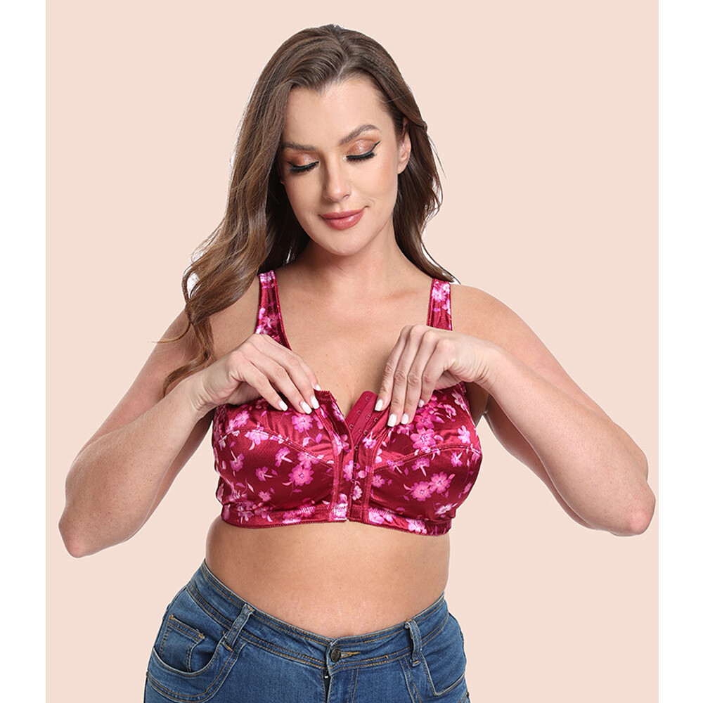 Front Closure Womens Brassiere Ladies Bras Unpadded Miss Sissy Sexy Lingerie bh