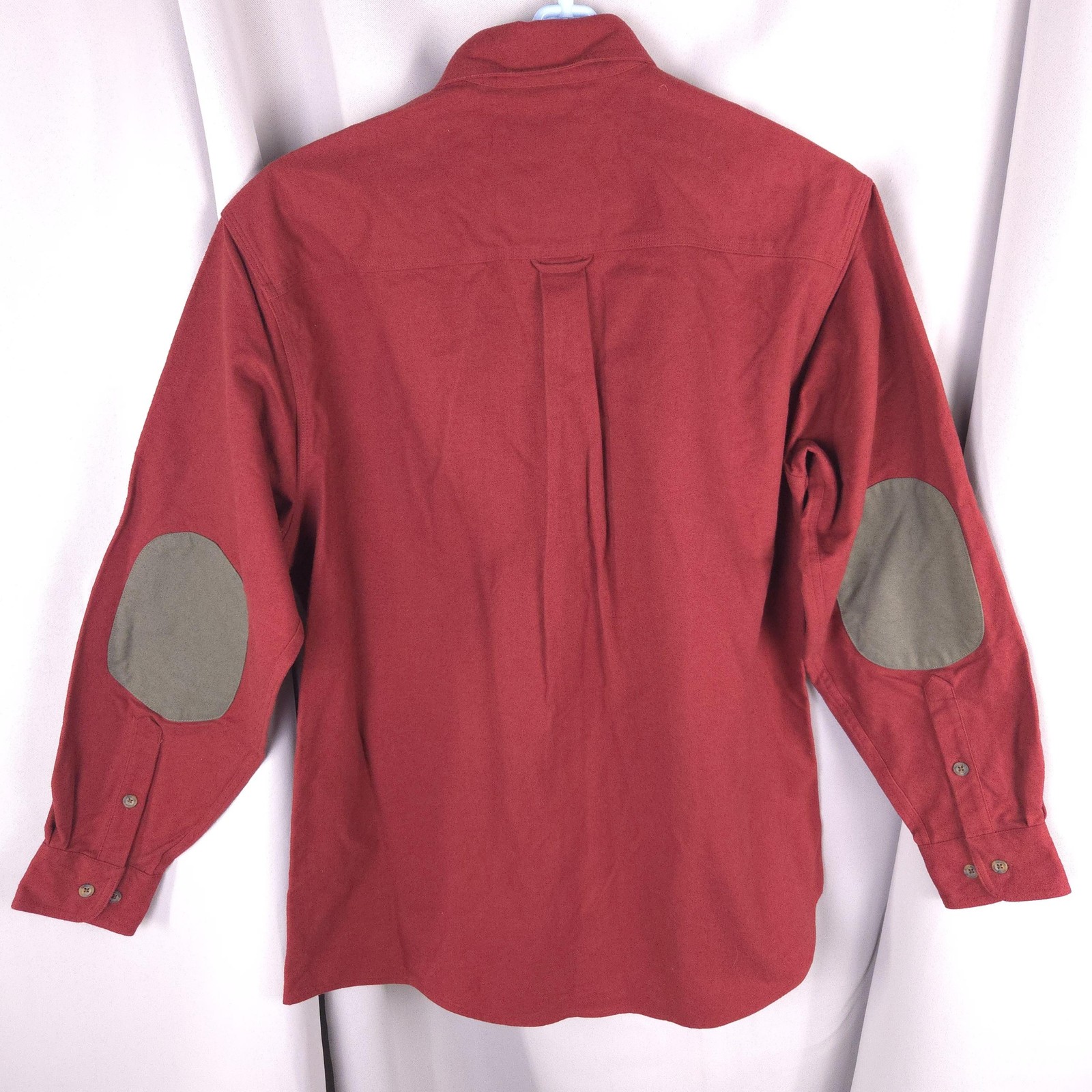 Woolrich Shirt Men L Chamois Midweight Button Front Elbow Pads Grandpa Peru NEW