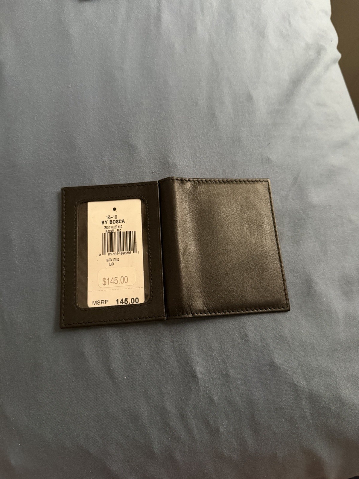 Bosca Men’s Wallet, Solid Black Billfold Style, Classic Everyday Carry