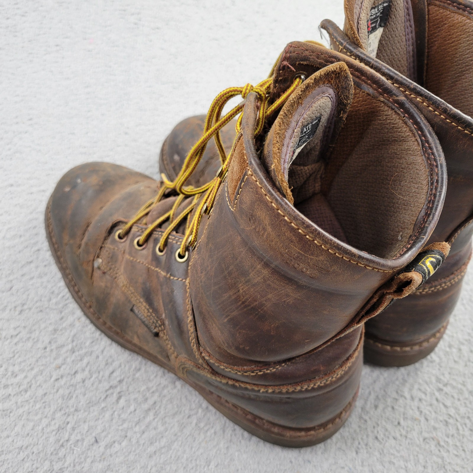 Carolina Work Boots Mens 10 Brown CA9028 Leather 3M Thinsulate Insulation