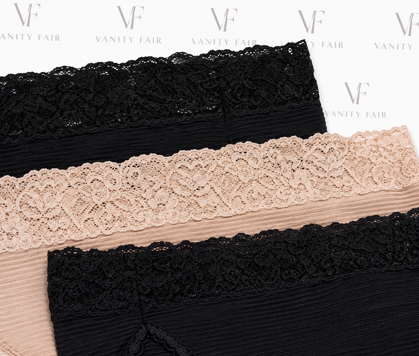 New Vanity Fair Radiant Collection Light & Luxe Hi-Cut Panties 3 Pack, Size 5XL