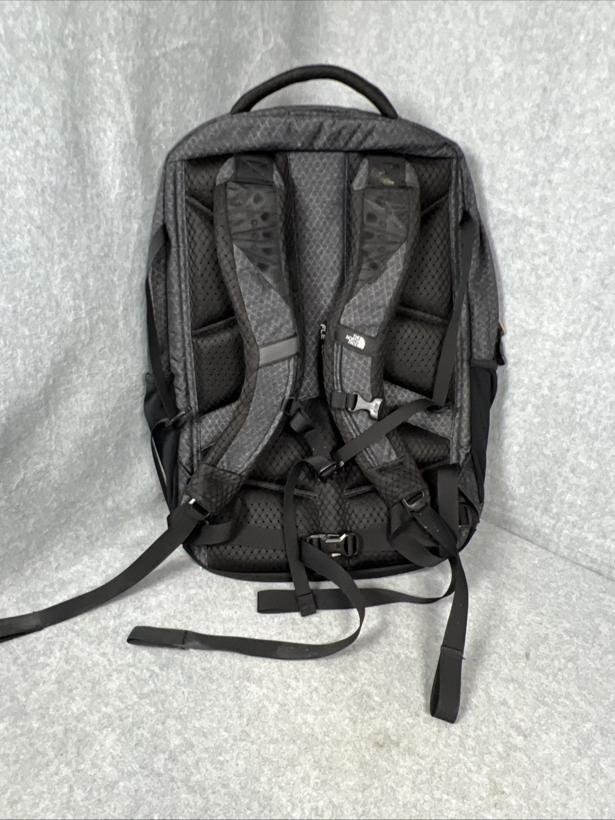 North Face Recon Backpack Black Gold FlexVent Laptop Everyday Travel