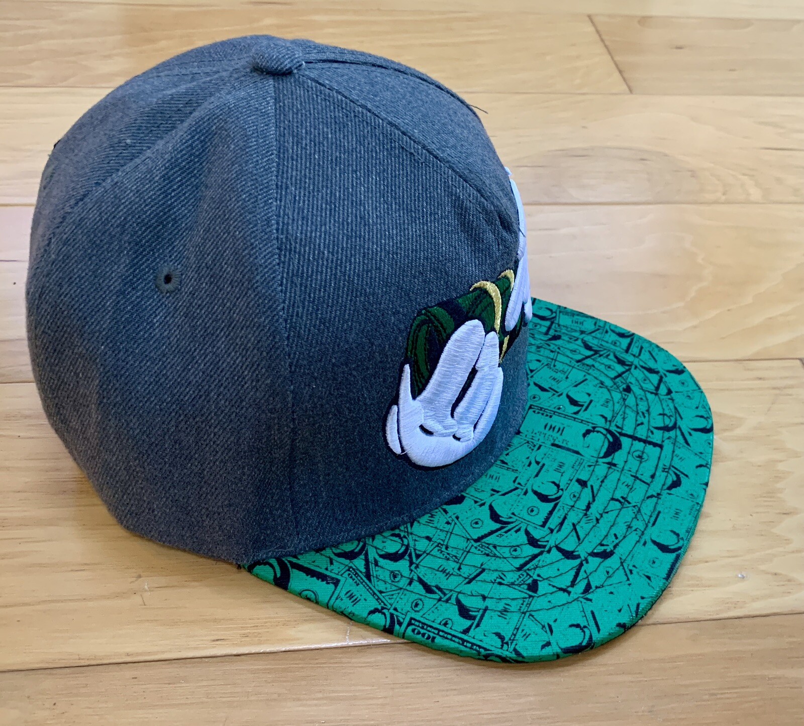 Money Roll Hat White Gloves Embroidered Men’s Baseball Cap Snapback Top Level