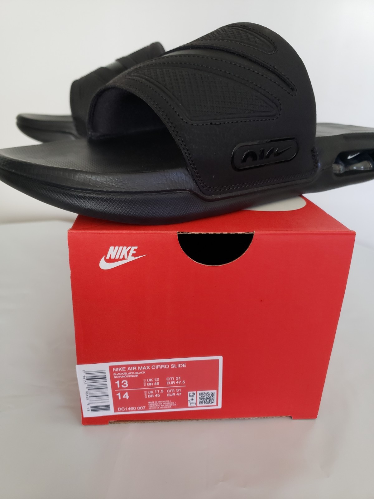 Sz 13 – Nike Air Max Cirro Slide ‘Triple Black’