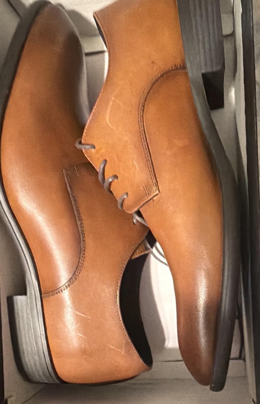 Bostonian Men’s Brown Leather Lace-Up Derby Oxford Dress Shoes US 13M MSDAX