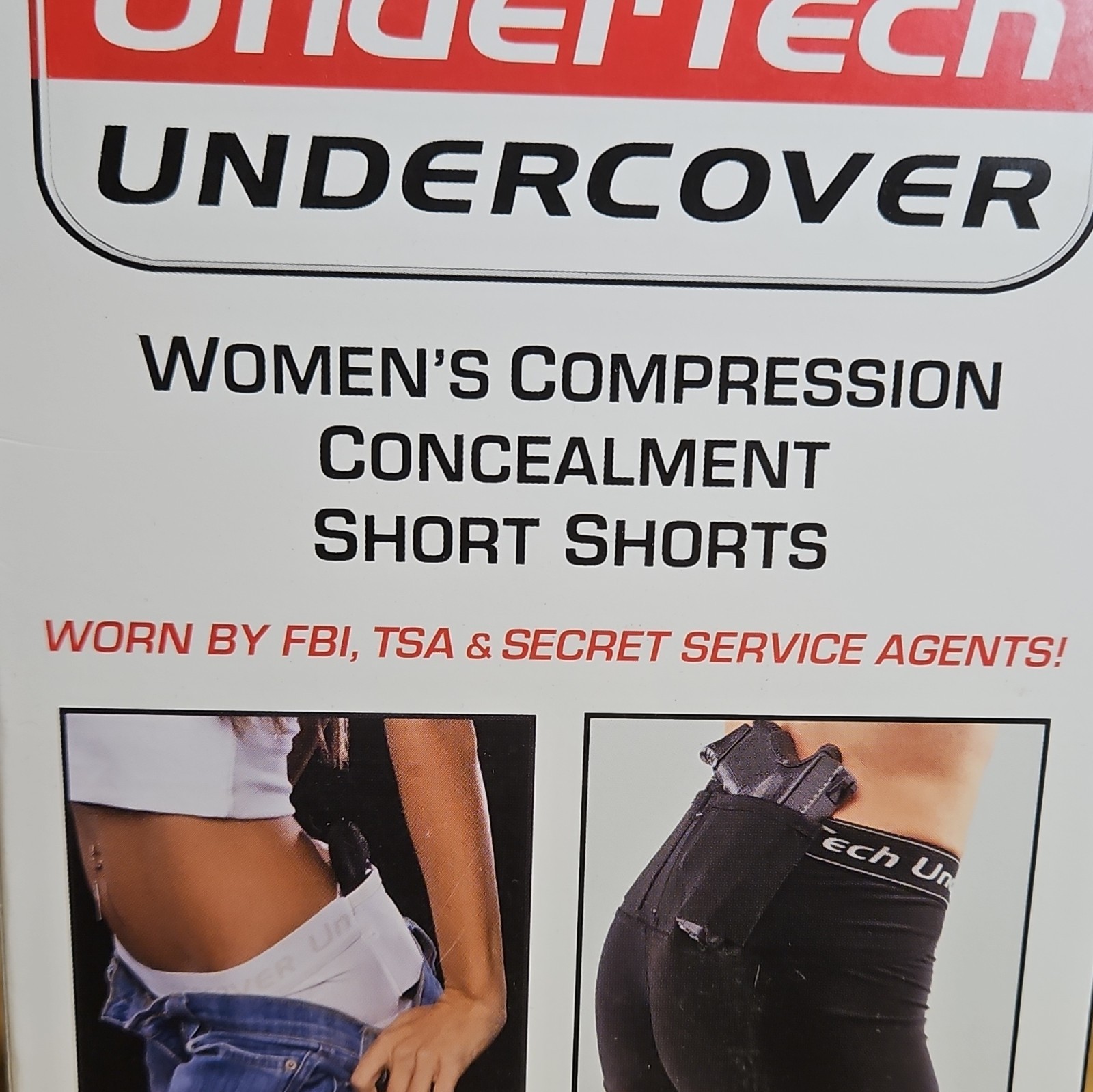 UnderTech Undercover Women’s Compression Concealment Shorts Black XL