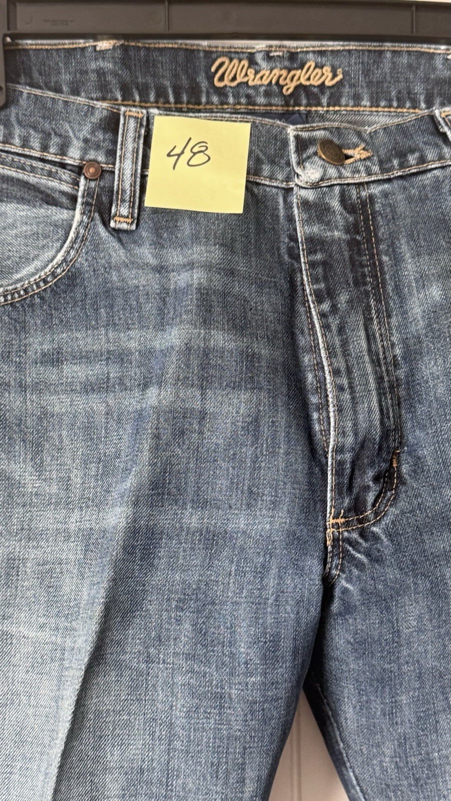 Wrangler Retro Blue Jeans 35×34 Boot Cut Straight from Dry cleaner Cowboy