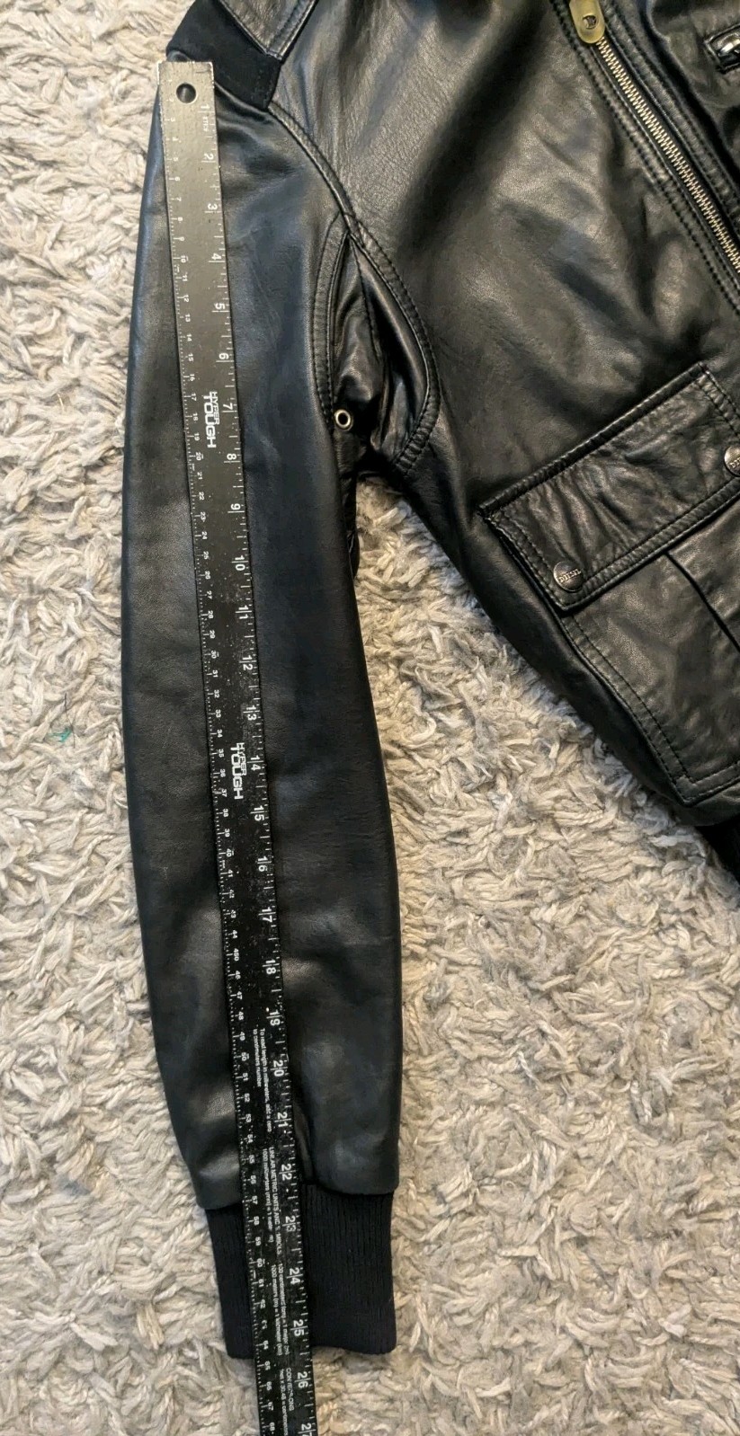Diesel Soft Lambskin Leather Jacket Sz S