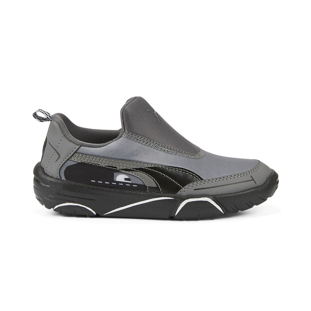 PUMA Scuderia Ferrari Bao Kart Motorsport Slip On Youth Boys Grey Sneakers Casu