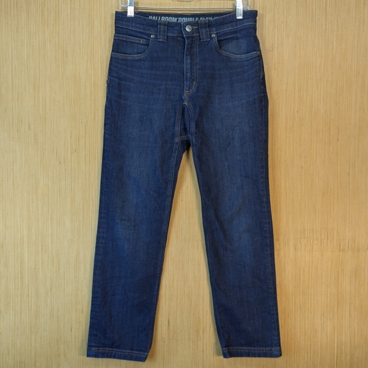 Duluth Trading Co Ballroom Double Flex Slim Fit Jeans Mens 30×29 Blue Dark Wash