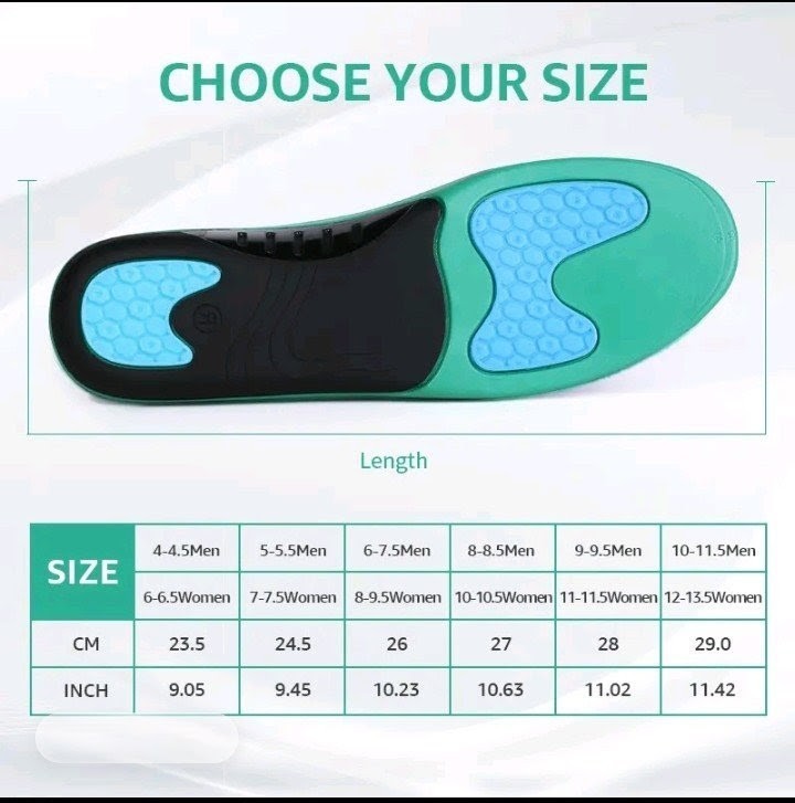 WalkHero Heavy Duty Arch Support Inserts,220+ lbs Plantar Fasciitis Insoles f…