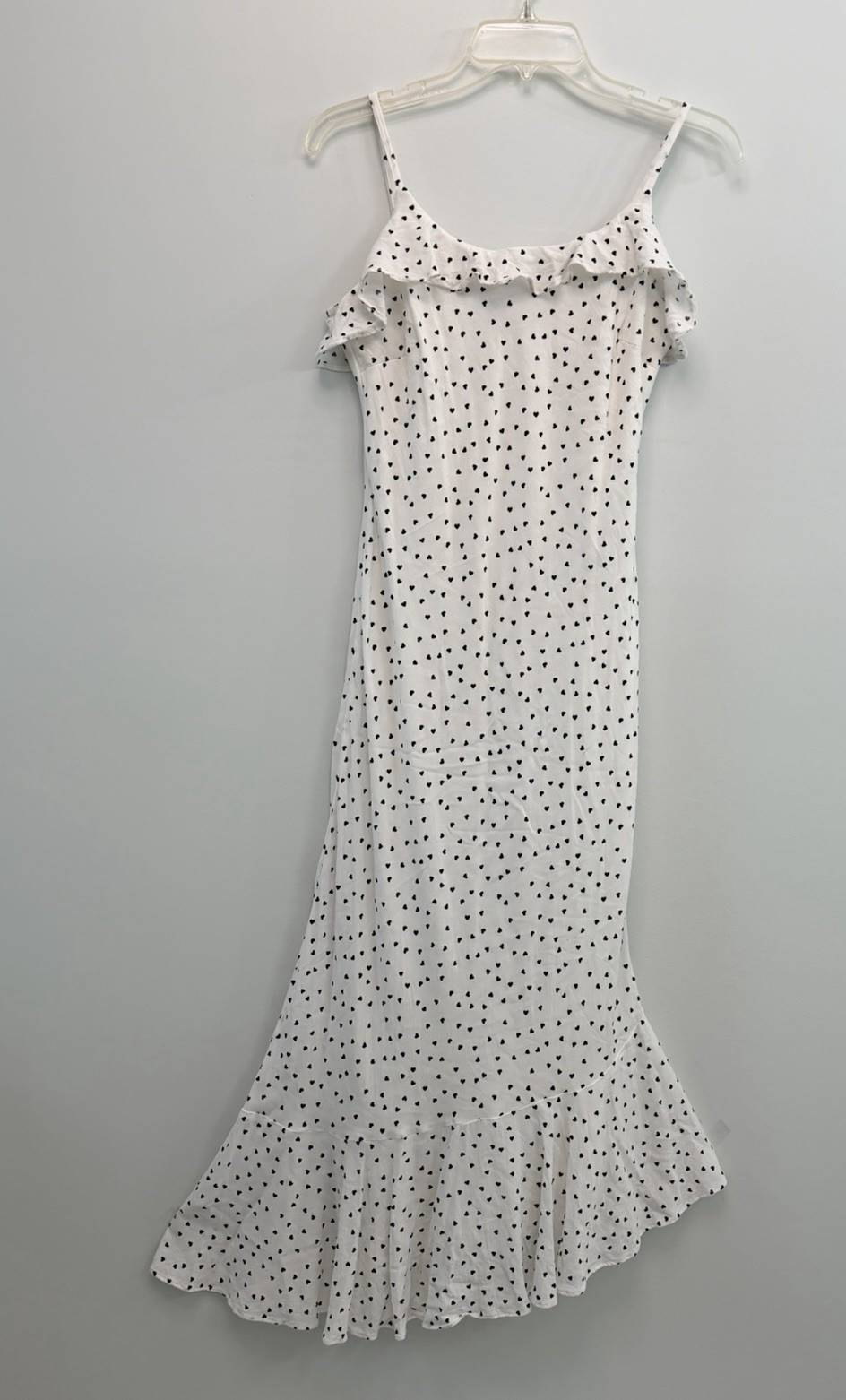 American Eagle Outfitter Maxi Women’s Dress White/Black Polka Dot Size Small