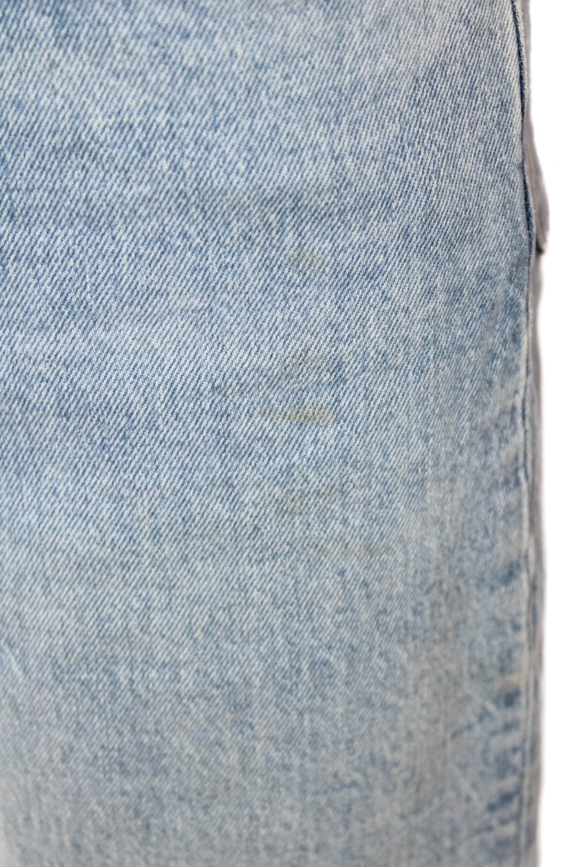 Levis Womens Cotton Denim Five Pocket Mid-Rise Straight Leg Jeans Blue Size 28