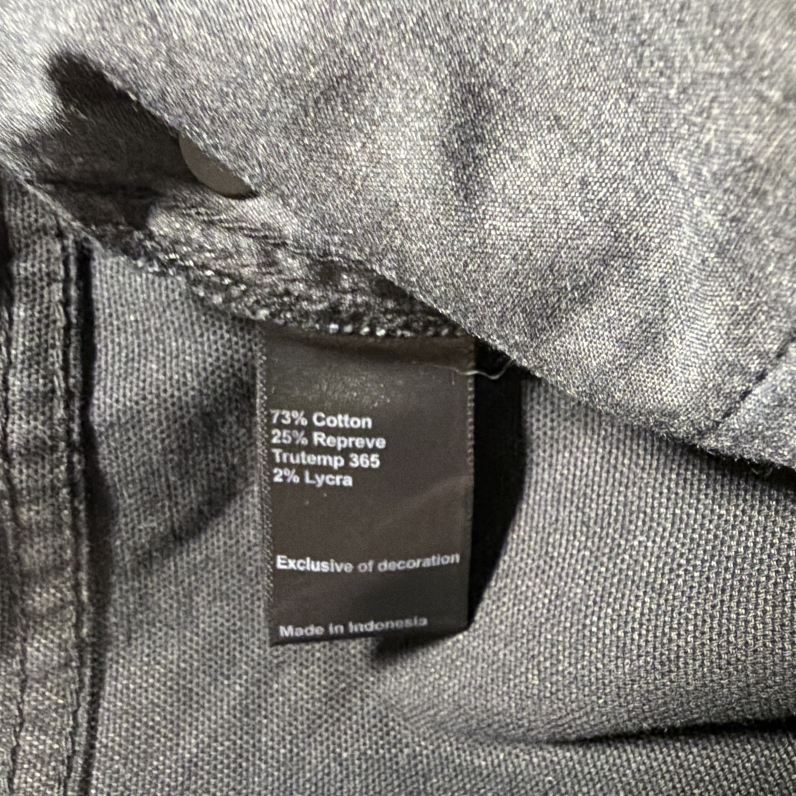 Proof Rover Men’s Slim Tapered Canvas Pants 34×32 Black Denim Workwear