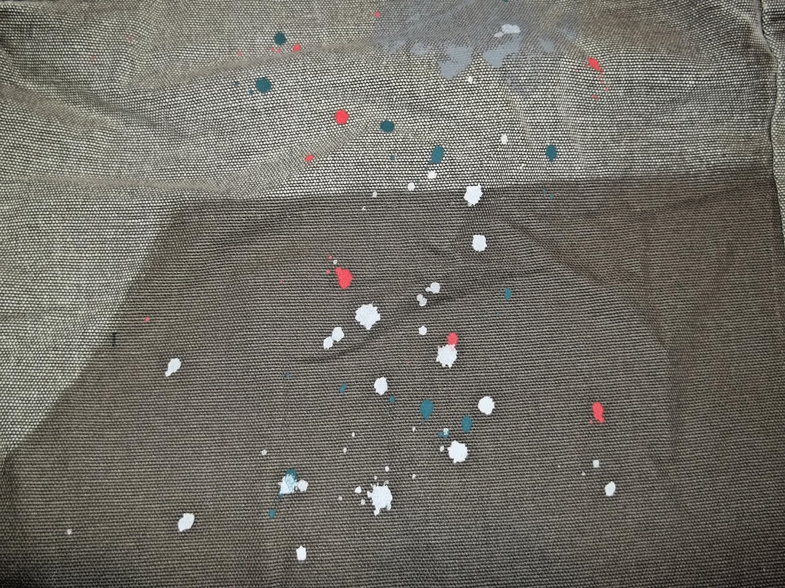 NWT Men’s MNML Multi-Color Paint Splattered Denim Raw Hem Shorts Size 29 FREE SH