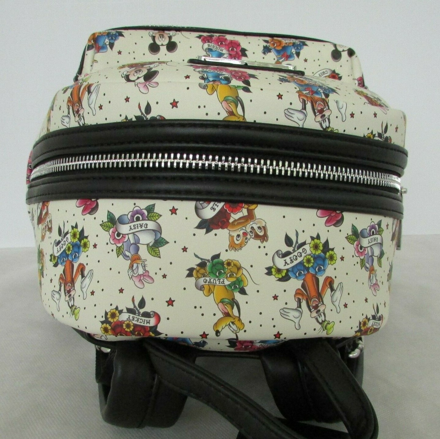 Disney Loungefly Mickey & Friends Tattoo Mini Backpack NWT