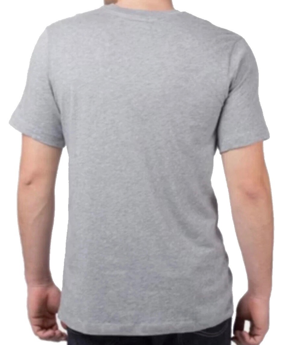 Nike Men’s Sportswear Embroidered Swoosh T-shirt Gray-X-Large