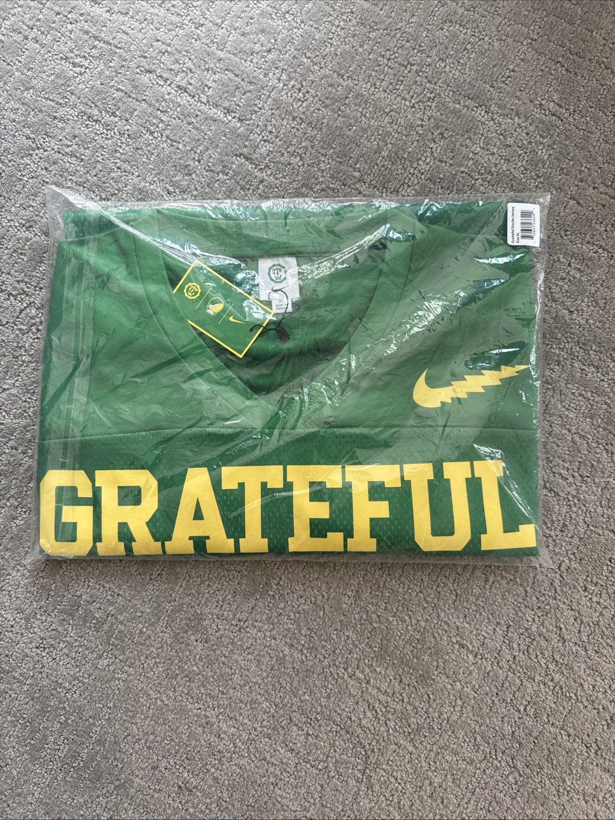 Nike Grateful Dead Oregon Steal Your Duck Practice Jersey Green Size XL NWT