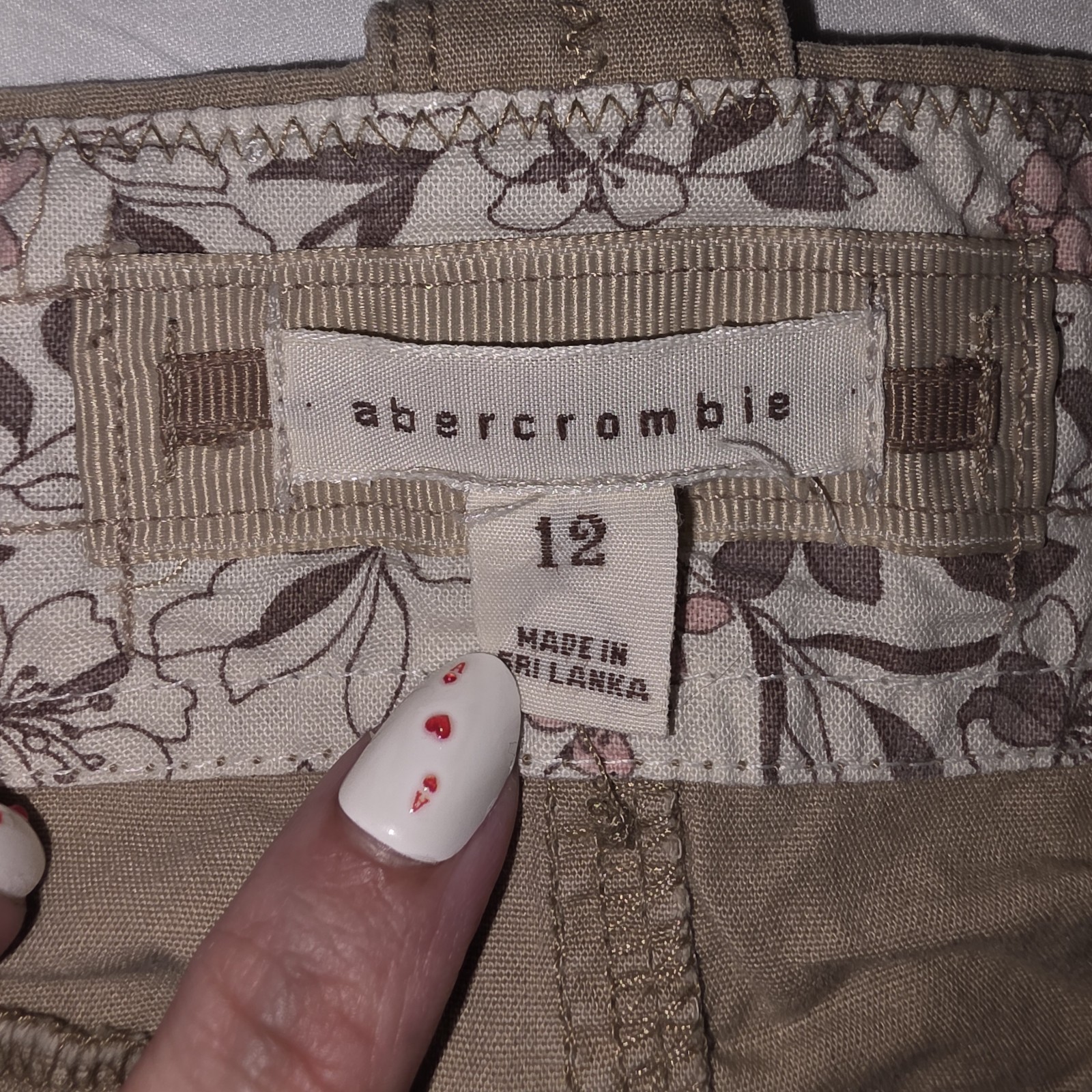 y2k Abercrombie mini low waist cargo skirt Khaki Size 12 See Measurements