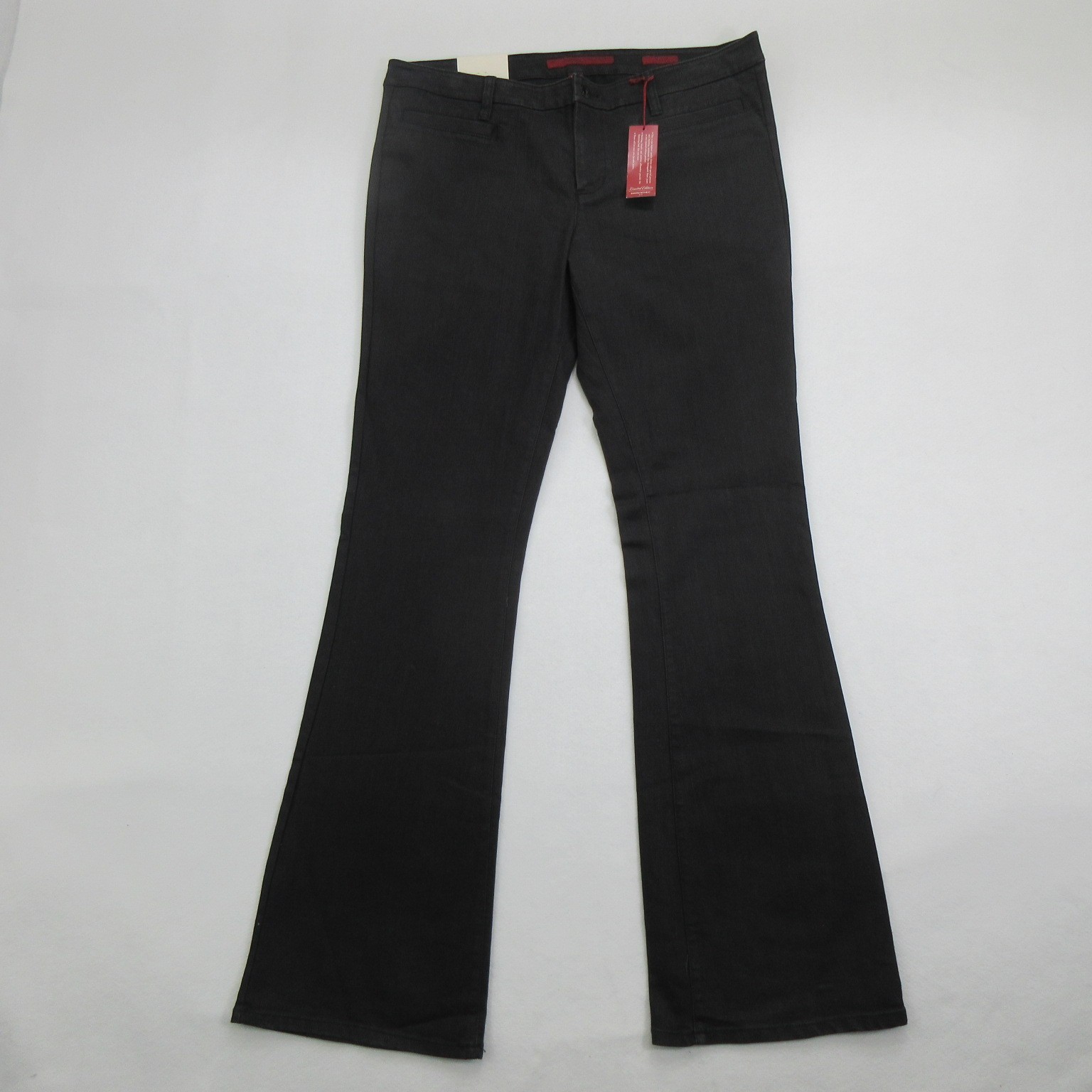 Banana Republic Womens Limited Edition Flare Jeans Black Denim 32/14L NWT