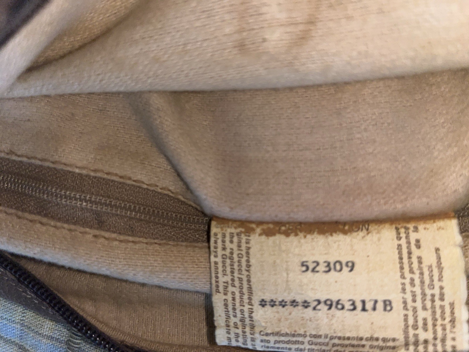 GUCCI GG Ophidia Sherry Web 1970 Canvas Camera Bag Beige PVC (SEE DESCRIPTION )