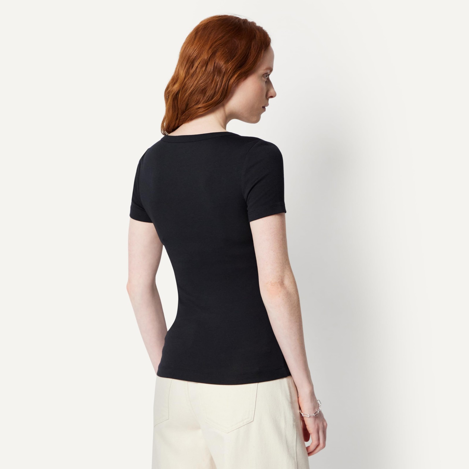 Amazon Essentials Women’s 2-Pack Slim-Fit Short-Sleeve X-Large, Black/Olive