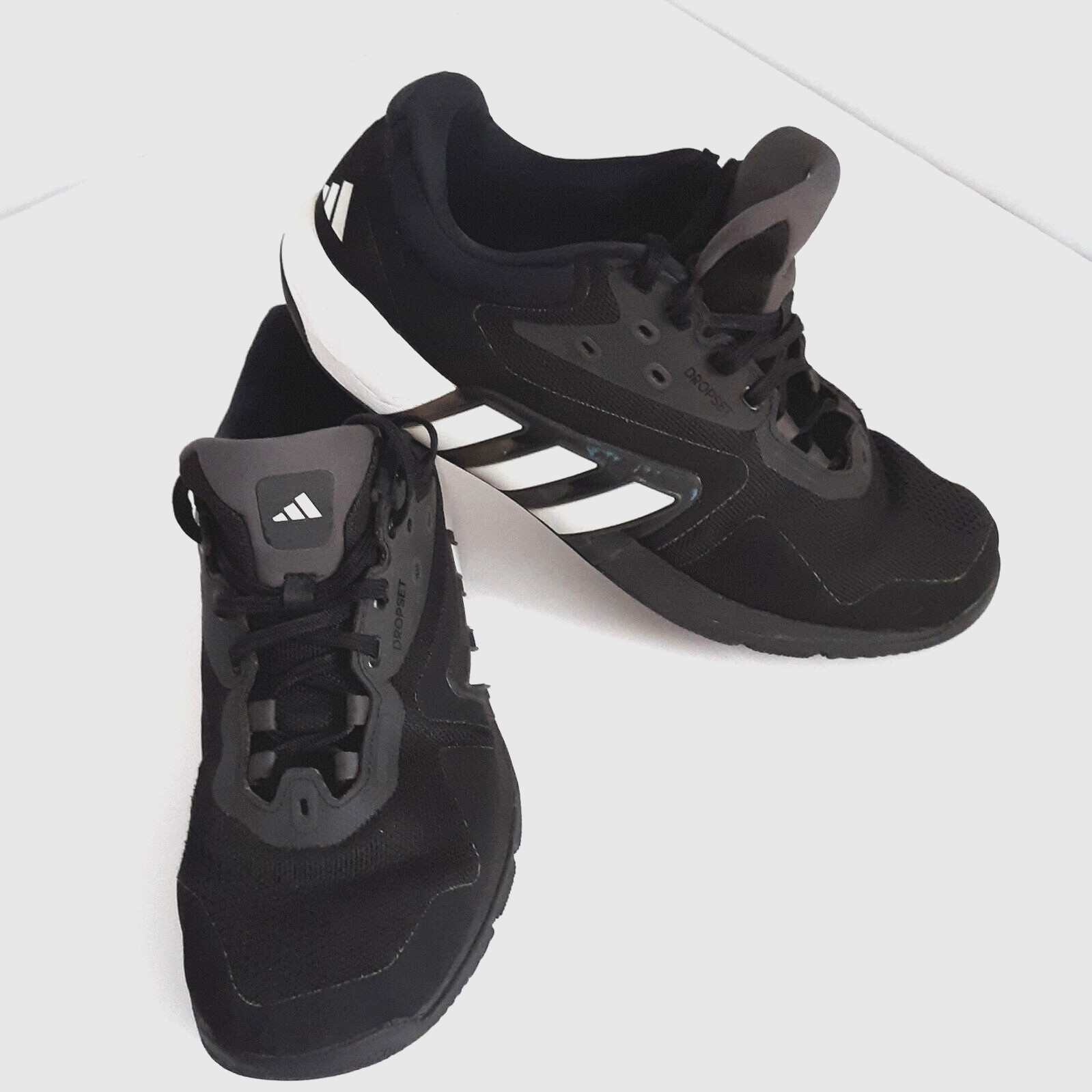 Adidas Dropset Trainer Sneakers GW3905 Mens Size 11 Black/White Reflective Shoes