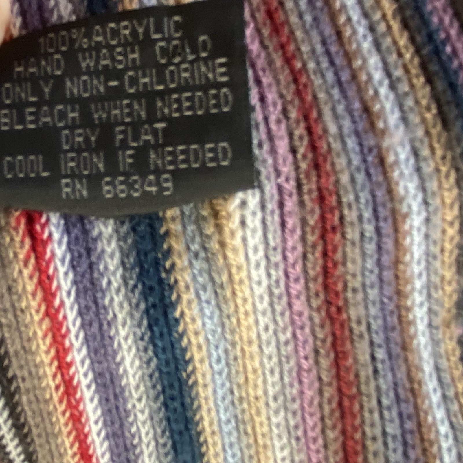 FRAAS Scarf Striped Red Gray Beige Teal Purple Black Fringe Soft Men’s Women’s