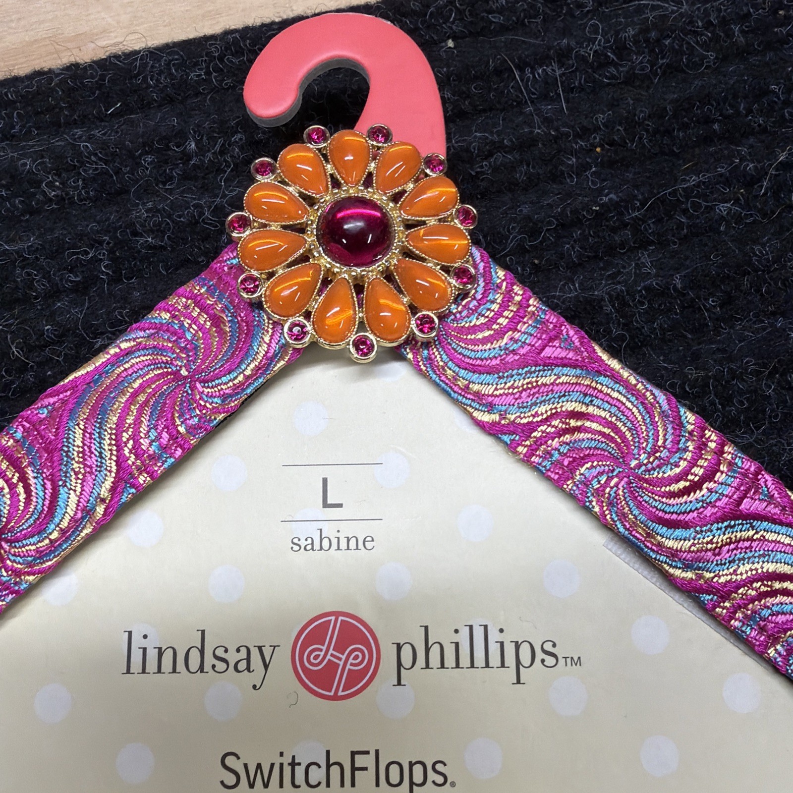3 New Lindsay Phillips Switchflops Flip-flops Sandal Straps Size L