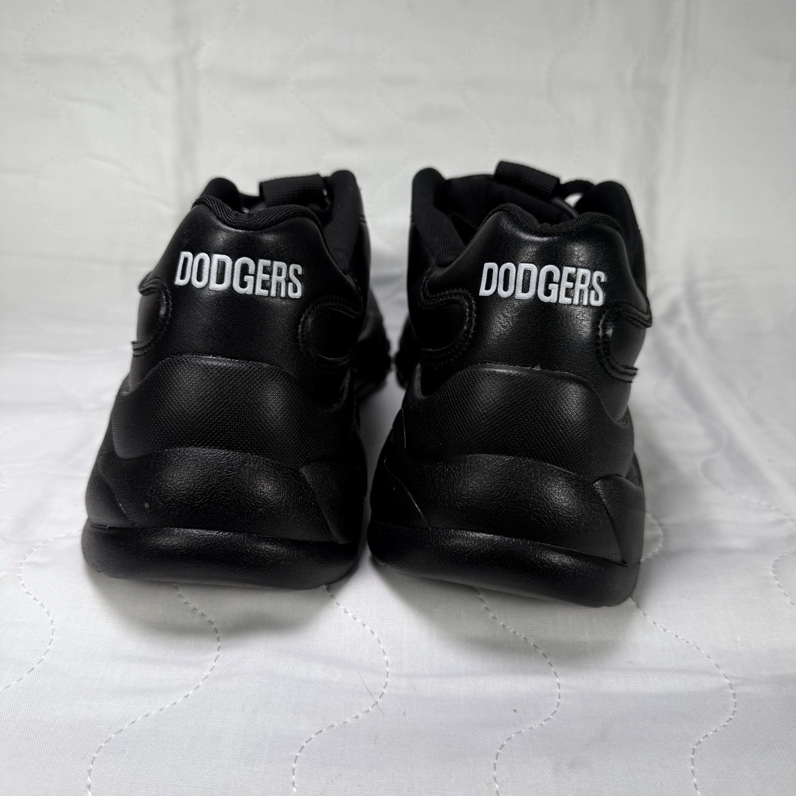 NY Cartoon Baseball Chunky Sneakers Black Dodgers Style Streetwear Shoes Mens 7