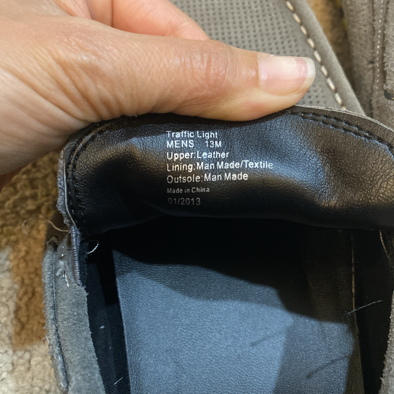 Kenneth Cole Reaction Men’s Loafer Slip On Leather Brown Size 13 Med